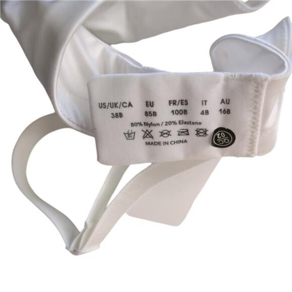 NEW Garmera White Underwire Push Up Bra, Women's 38B - Picture 4 of 6